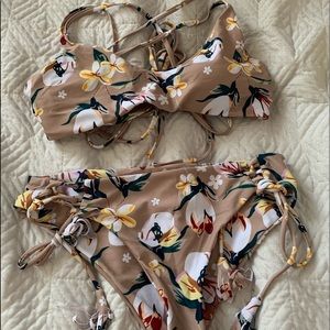 Neutral colored Swim set